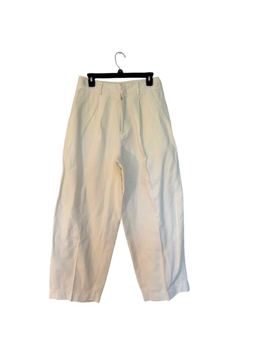 Apiece Apart Ivory High-Rise Wide Leg Bari Trouser Pant Size 6 - Picture 2 of 6